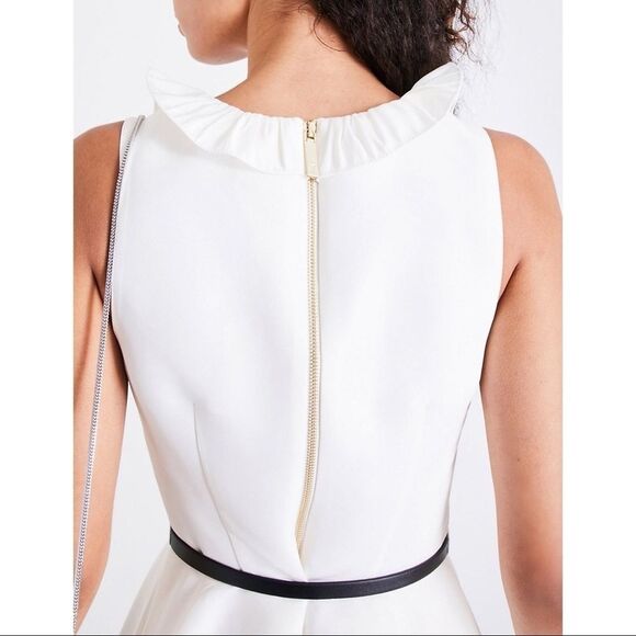 TED BAKER- Qwinn ruffled twill dress - Picture 3 of 12